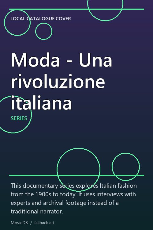 Moda - Una rivoluzione italiana poster