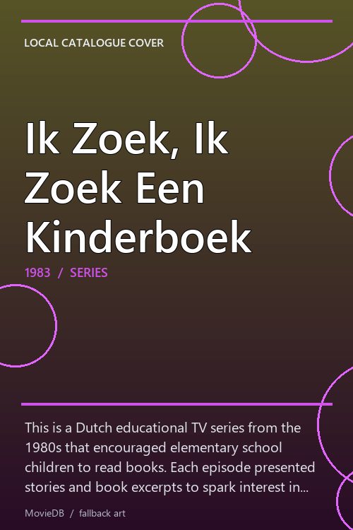 Ik Zoek, Ik Zoek Een Kinderboek poster