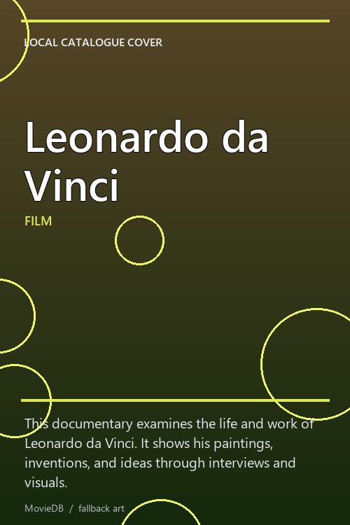 Leonardo da Vinci poster