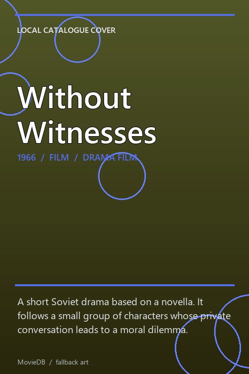 Without Witnesses poster