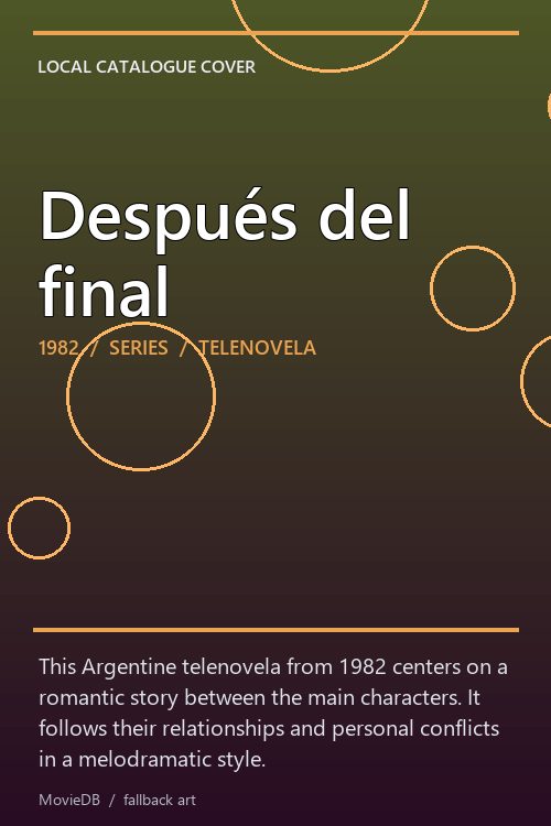 Después del final poster