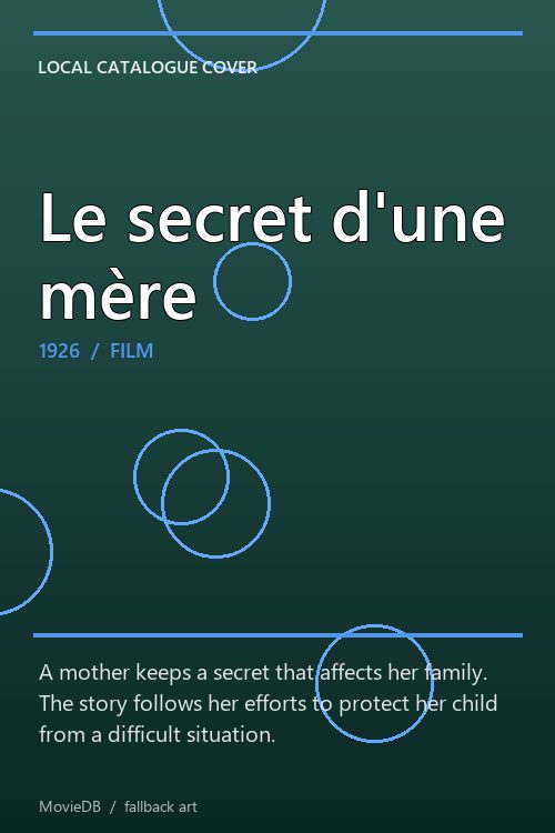 Le secret d'une mère poster