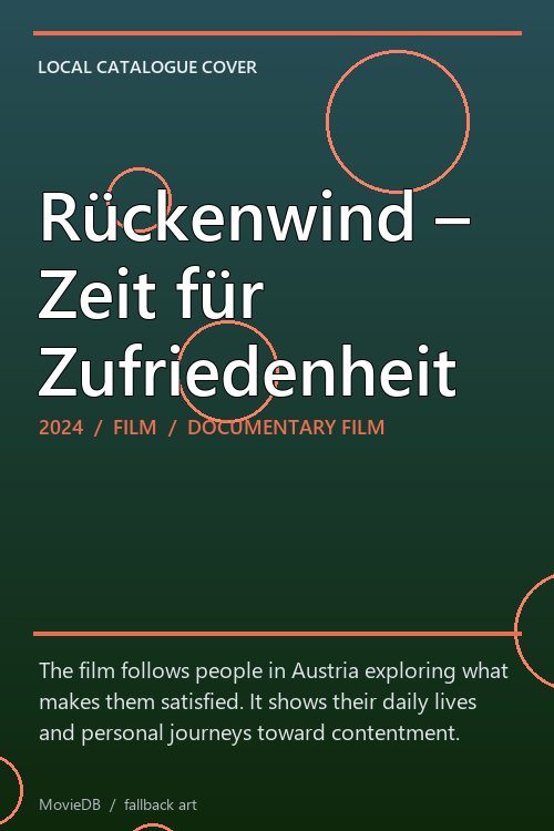 Rückenwind – Zeit für Zufriedenheit poster