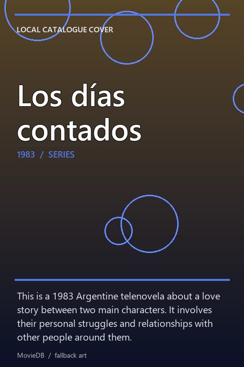 Los días contados poster