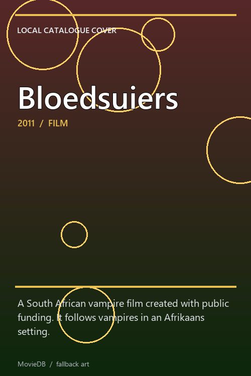 Bloedsuiers poster
