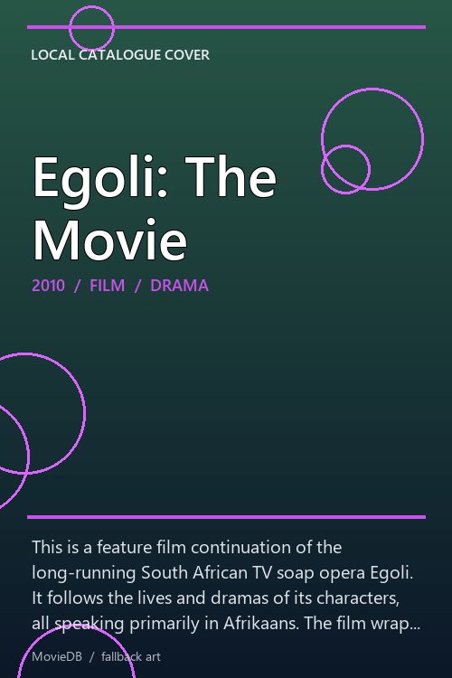 Egoli: The Movie poster
