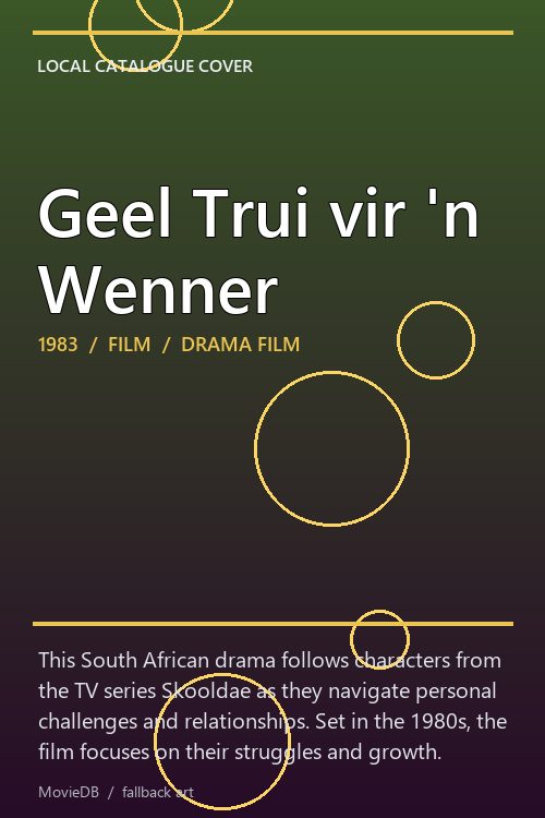 Geel Trui vir 'n Wenner poster