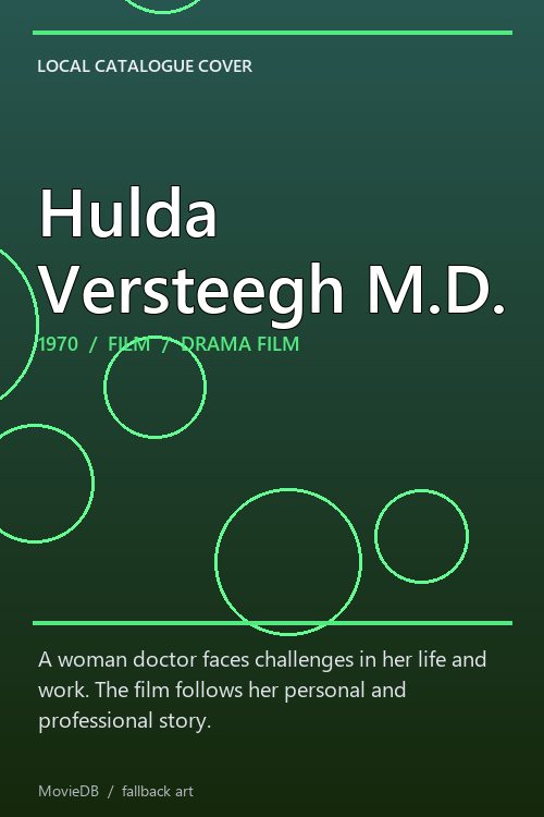 Hulda Versteegh M.D. poster