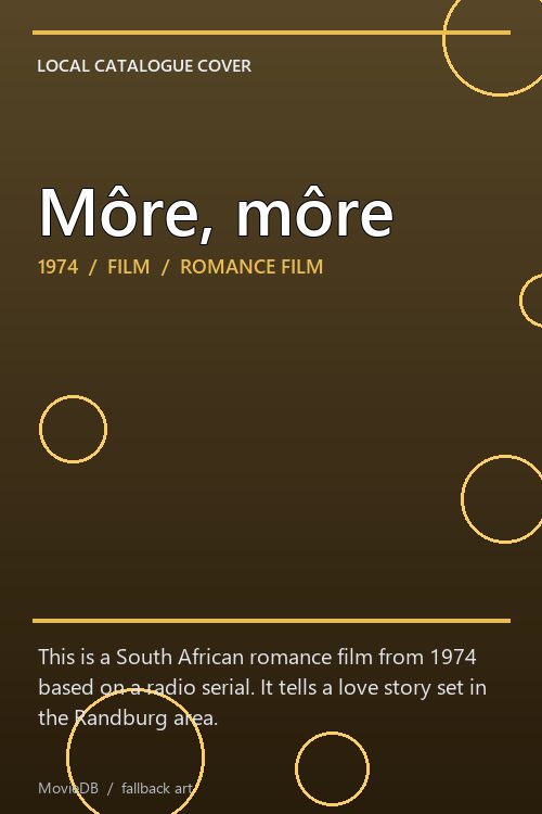 Môre, môre poster