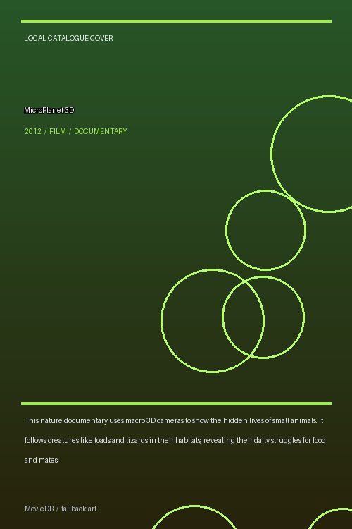 MicroPlanet 3D poster