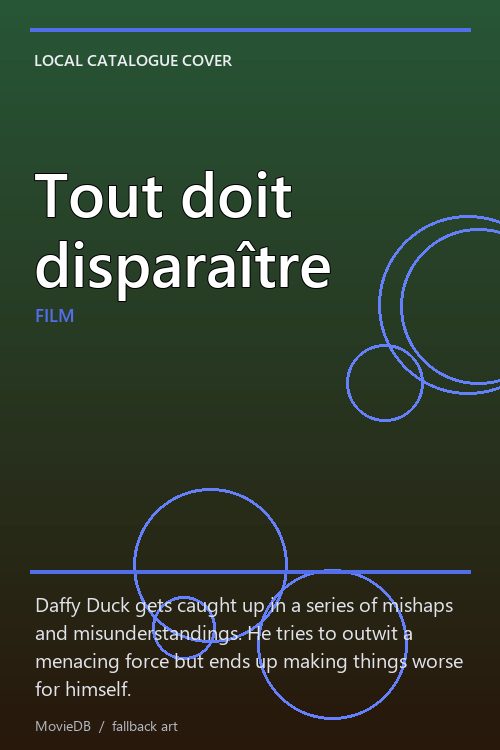 Tout doit disparaître poster