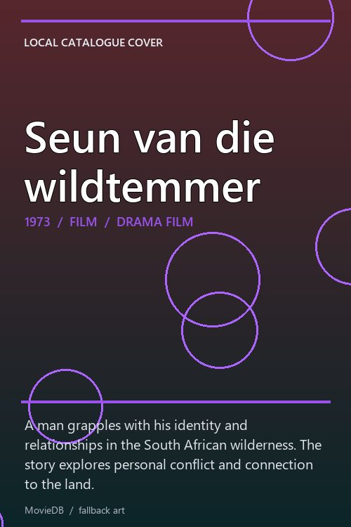 Seun van die wildtemmer poster