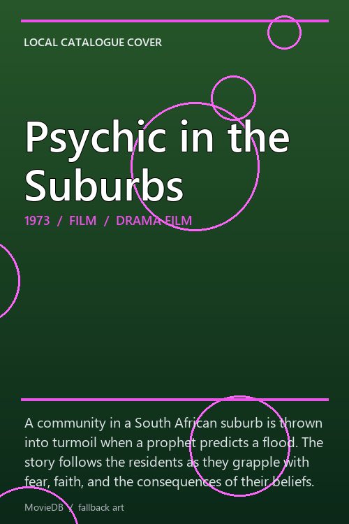 Psychic in the Suburbs poster
