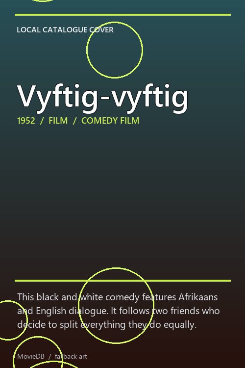 Vyftig-vyftig poster