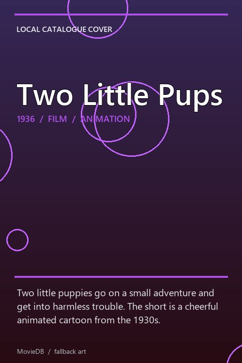Two Little Pups poster