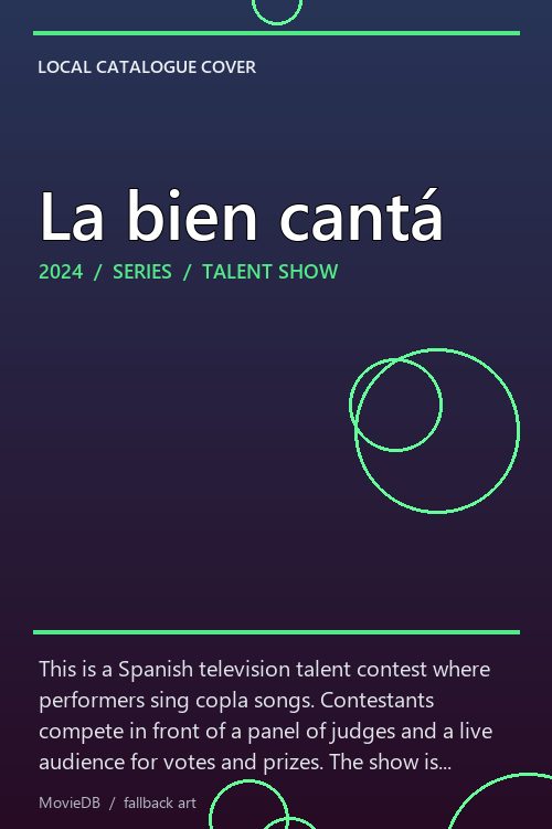 La bien cantá poster