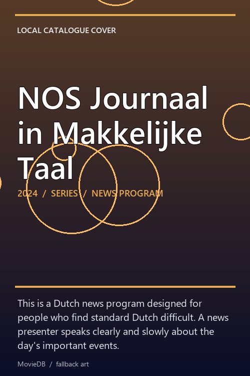 NOS Journaal in Makkelijke Taal poster