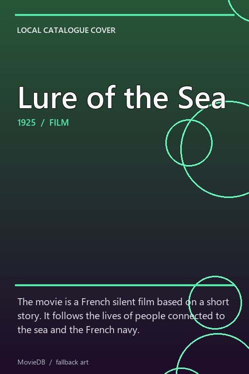 Lure of the Sea poster