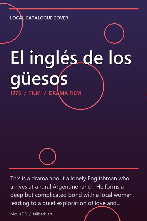 El inglés de los güesos poster
