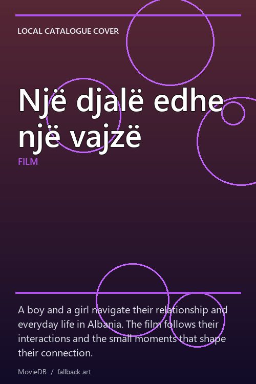 Një djalë edhe një vajzë poster