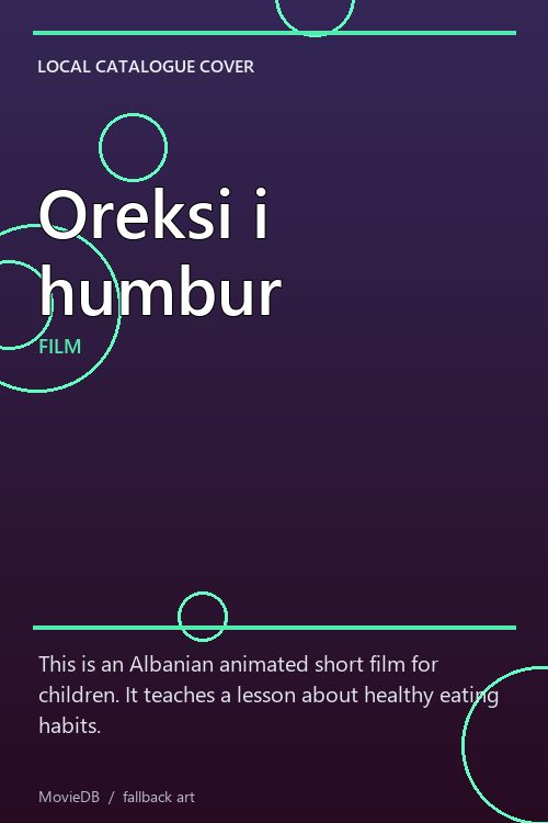 Oreksi i humbur poster