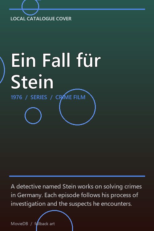 Ein Fall für Stein poster