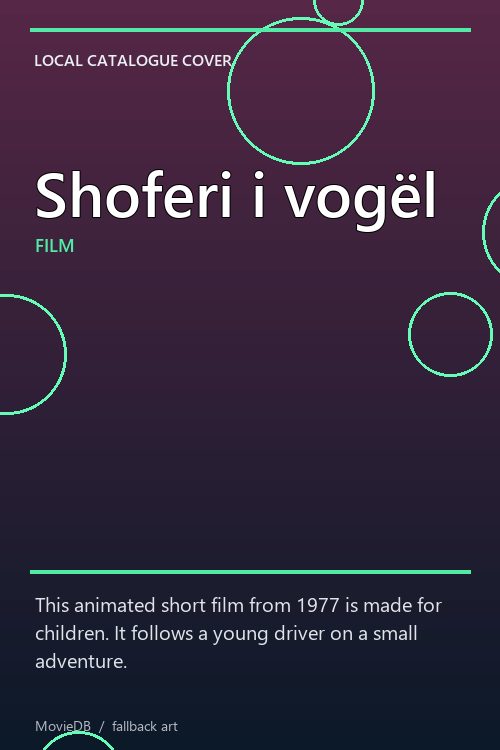 Shoferi i vogël poster