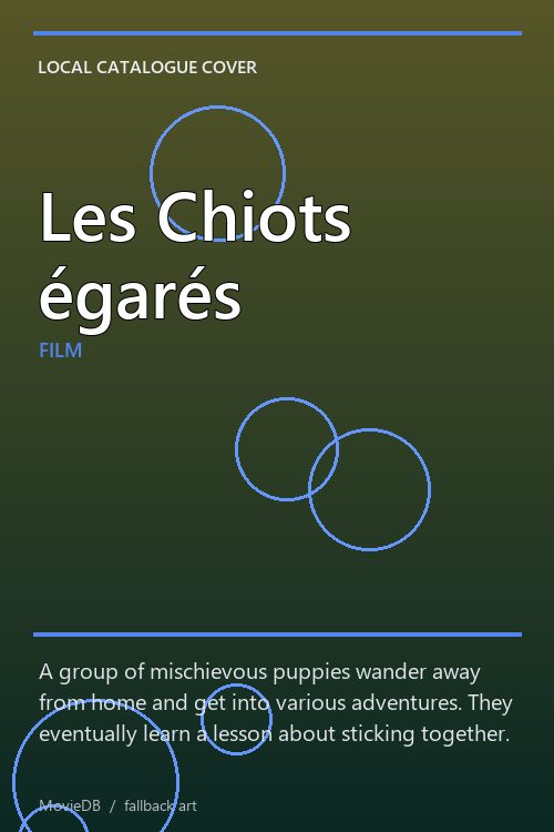 Les Chiots égarés poster