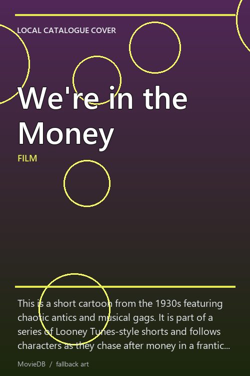 We're in the Money poster