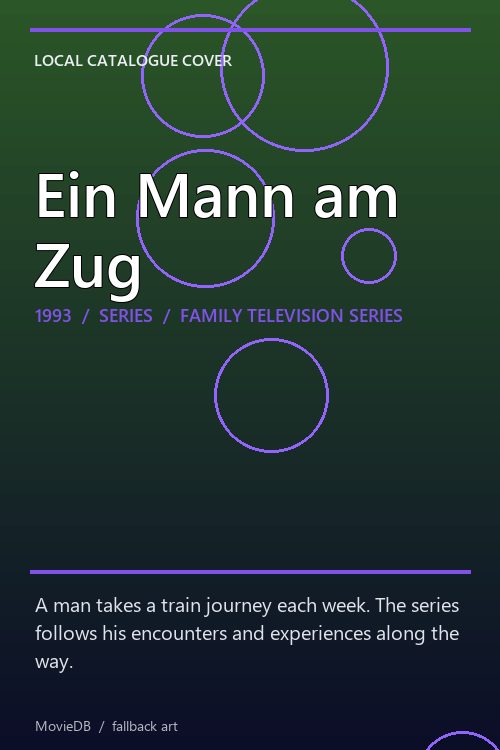 Ein Mann am Zug poster