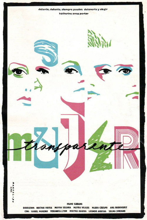 Mujer transparente poster