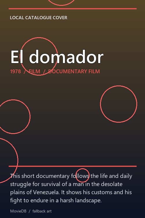 El domador poster