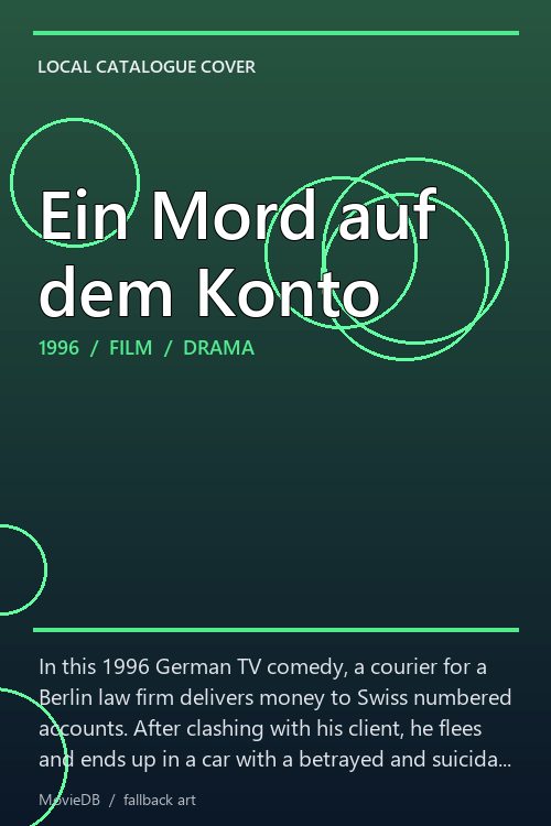 Ein Mord auf dem Konto poster