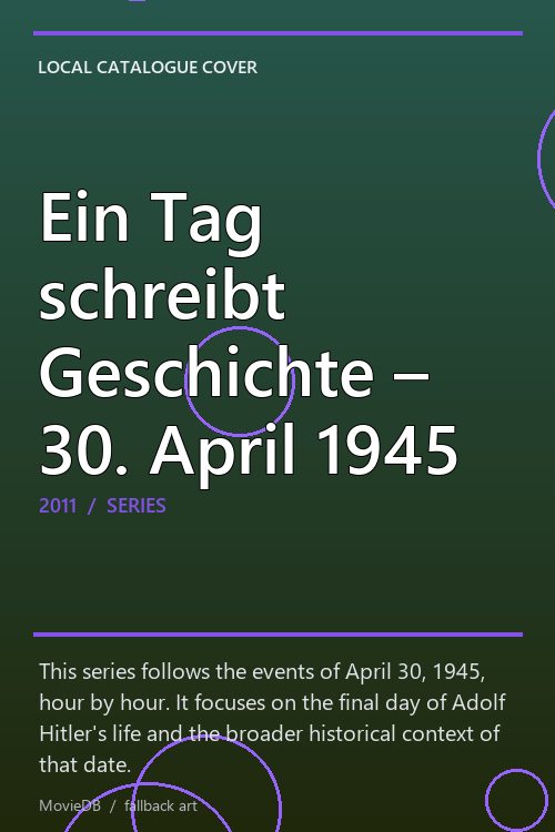 Ein Tag schreibt Geschichte – 30. April 1945 poster
