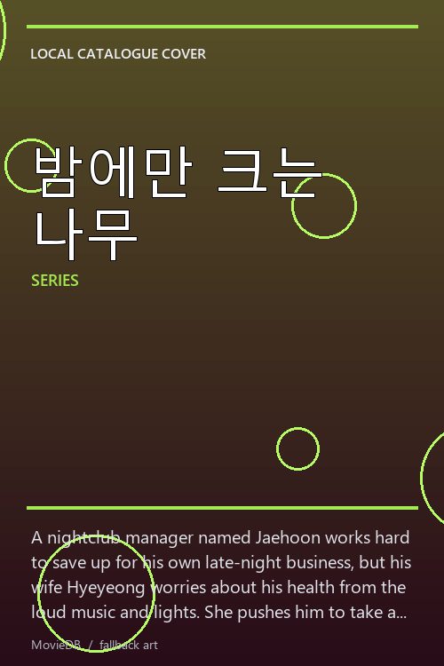 밤에만 크는 나무 poster