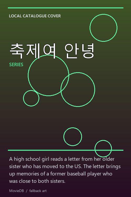축제여 안녕 poster