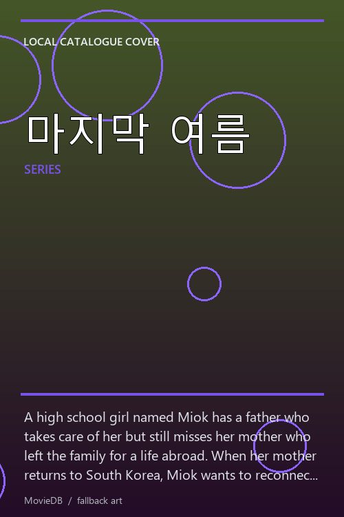 마지막 여름 poster