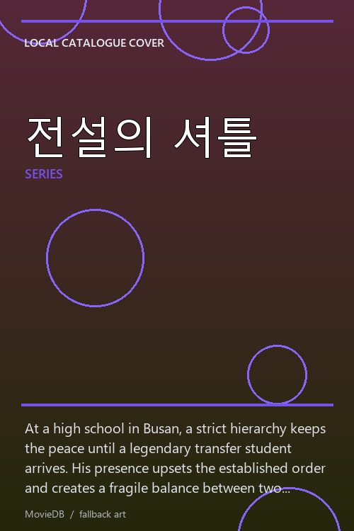 전설의 셔틀 poster