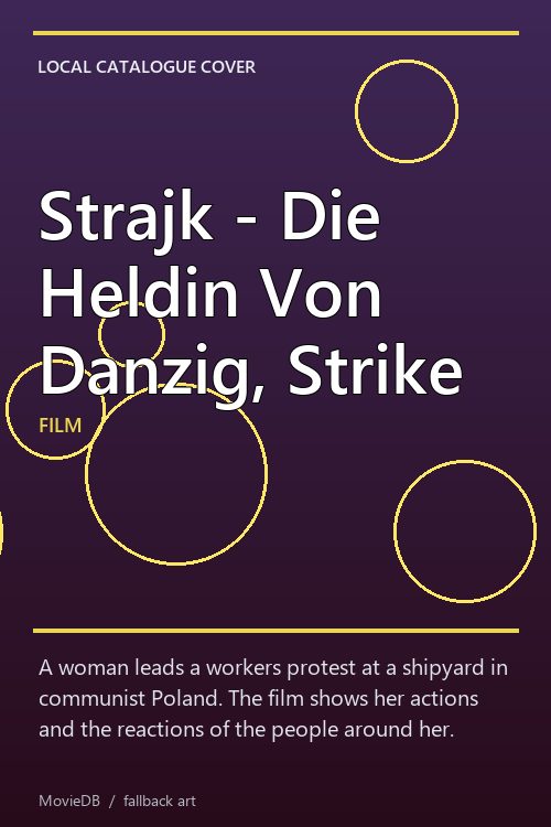 Strajk - Die Heldin Von Danzig, Strike poster
