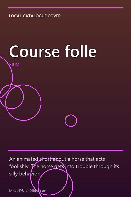 Course folle poster