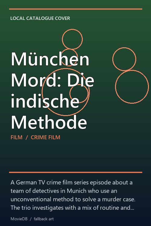 München Mord: Die indische Methode poster