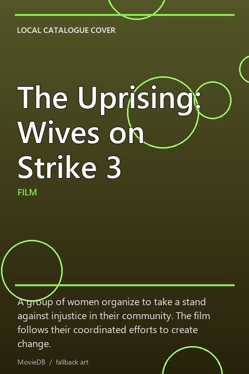 The Uprising: Wives on Strike 3 poster