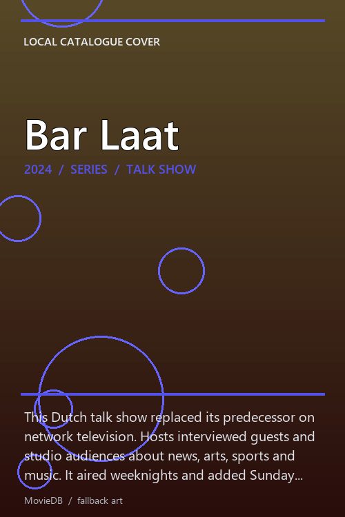 Bar Laat poster