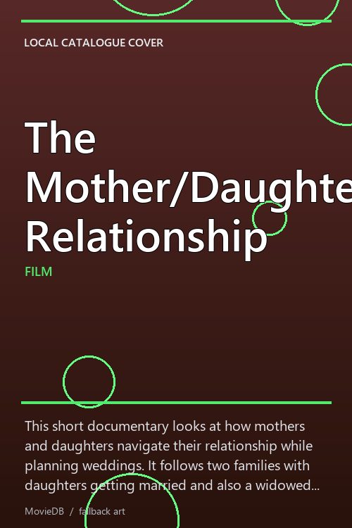 The Mother/Daughter Relationship poster