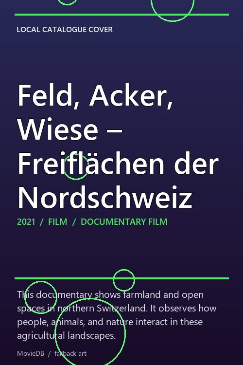 Feld, Acker, Wiese – Freiflächen der Nordschweiz poster