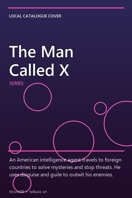 The Man Called X poster
