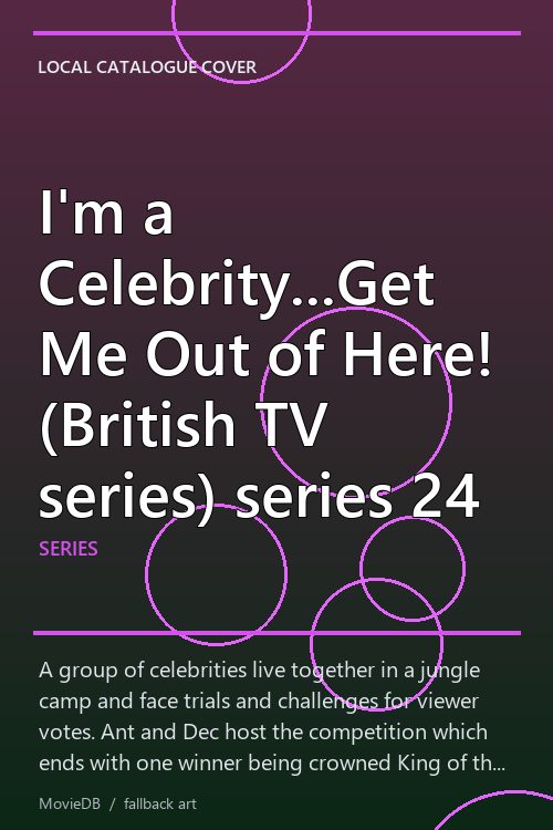 I'm a Celebrity...Get Me Out of Here! (British TV series) series 24 poster
