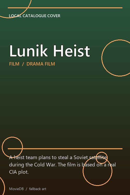 Lunik Heist poster