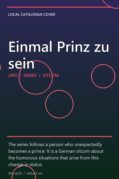 Einmal Prinz zu sein poster