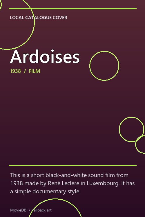 Ardoises poster
